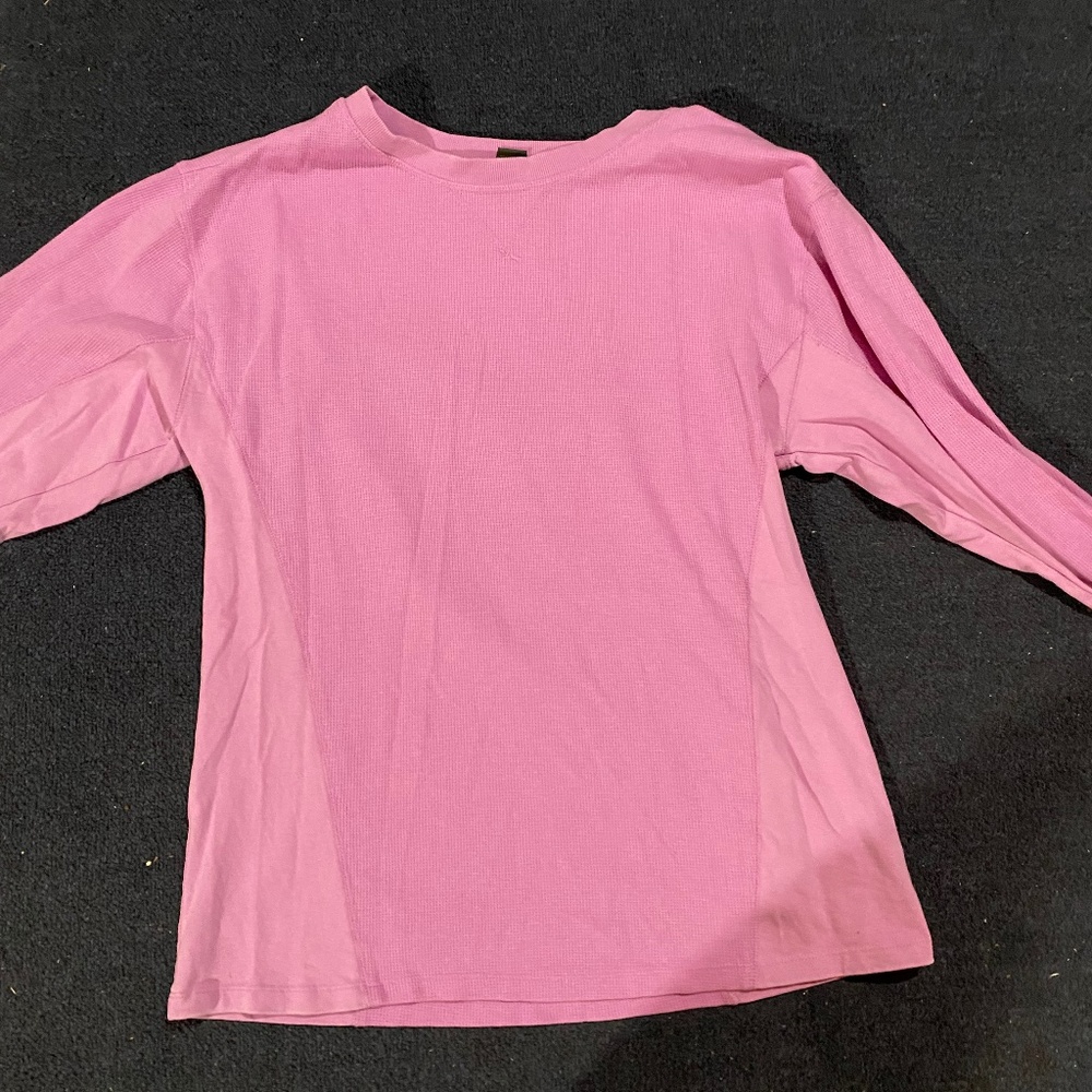 Waffle Knit Pink Long Sleeve